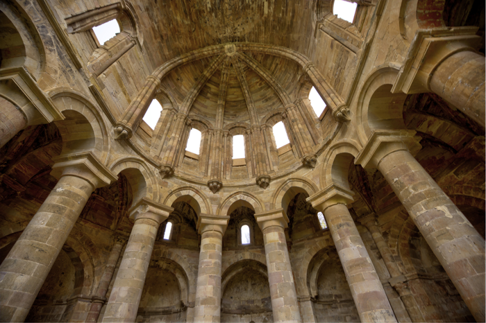 Bóveda de la capilla central de la iglesia del monasterio de Moreruela